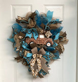 Farmhouse Leopard Print Truck Wreath