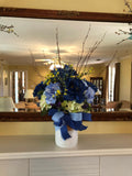 Floral Arrangement,Blue Hydrangea