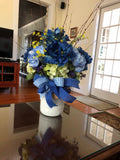 Floral Arrangement,Blue Hydrangea