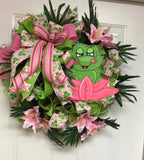 Spring Frog Wreath