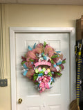 Happy Easter Rabbit Wreath