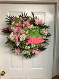 Spring Frog Wreath