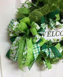 Green Ivy Leaf Wreath, XL Front Door Wreath