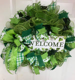 Green Ivy Leaf Wreath, XL Front Door Wreath