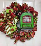 New Orleans Street Car Christmas Wreath