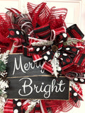 Merry and Bright - Christmas Wreath