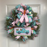 Easter Truck Wreath