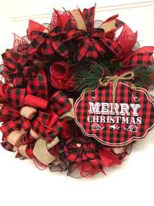 Merry Christmas Buffalo Plaid