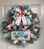 Easter Truck Wreath