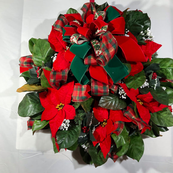 Poinsettia Wreath