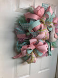 Easter Pastel Rooster Wreath