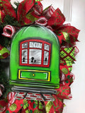 New Orleans Street Car Christmas Wreath