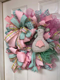 Easter Pastel Rooster Wreath