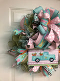 Easter Truck Wreath