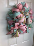 Easter Pastel Rooster Wreath