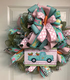 Easter Truck Wreath